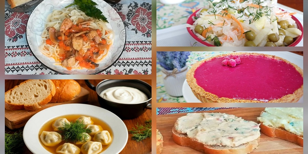 Пять рецептов для обеда в выходной.