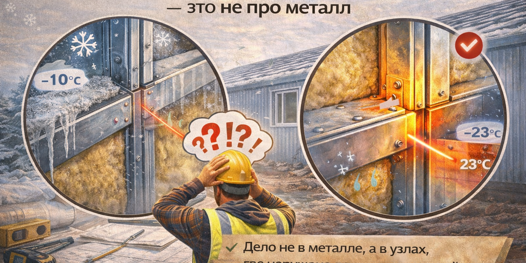 Почему мостики холода в металлическом каркасе — это не про металл