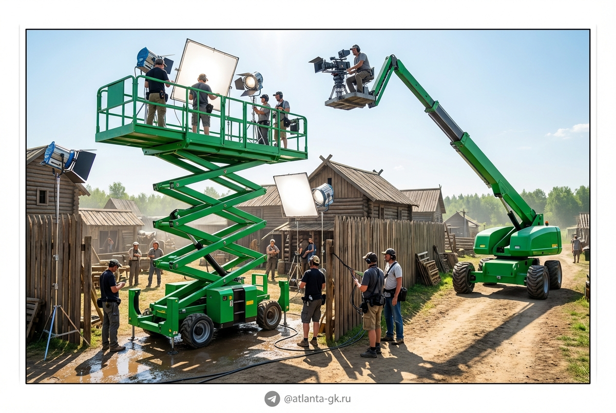    Ножничный подъёмник или автовышка: когда выгоднее выбрать? Atlanta-gk