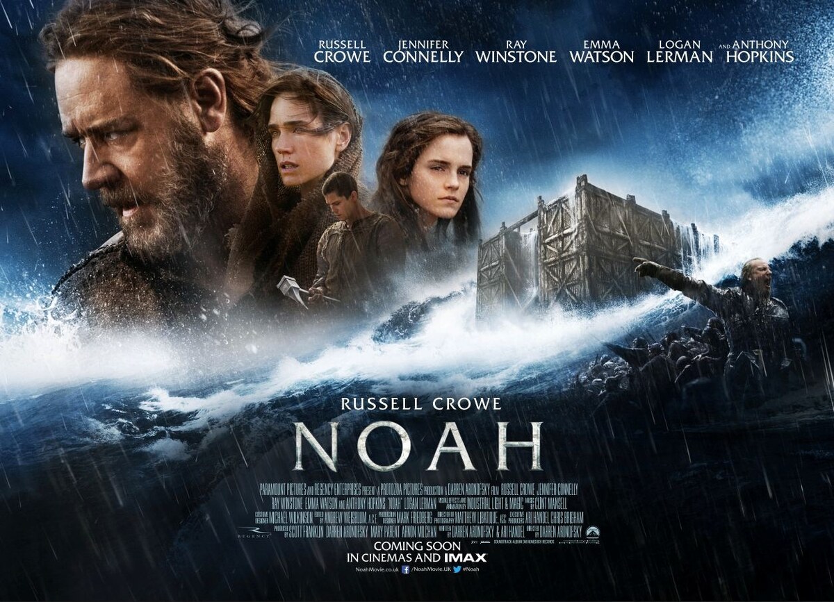 Постер к фильму "Ной / Noah" (источник: https://ru.kinorium.com/588853/gallery/poster/?photo=37562656) 