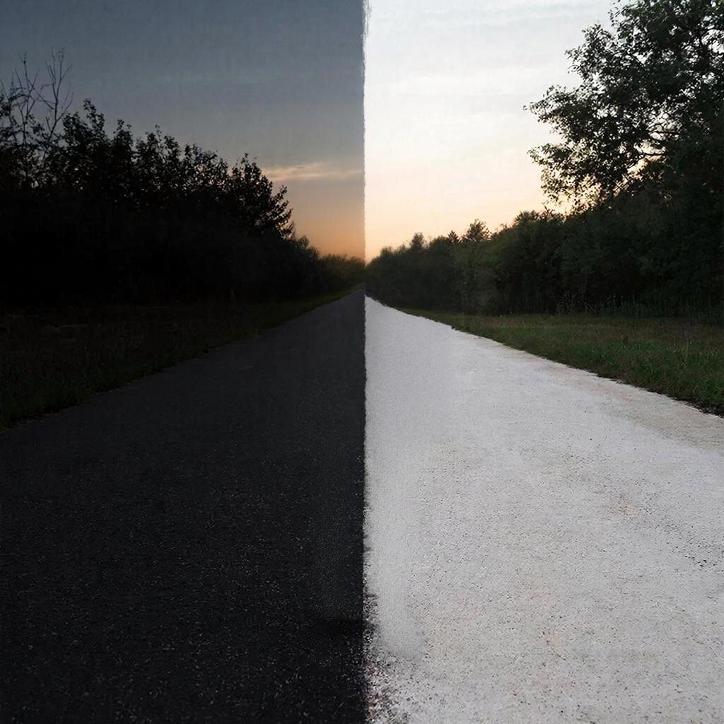 Вот Так ии видит черную и белую полосу в жизни, еще б подсказал как перейти на белую полосу