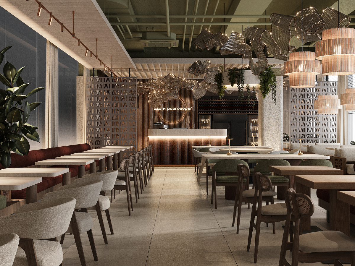 Дизайн-проект итальянского ресторана от студии MORS interiors