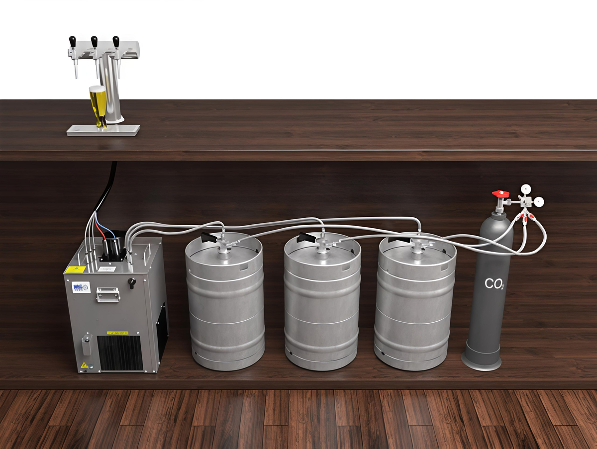 Классическая система подключения розлива