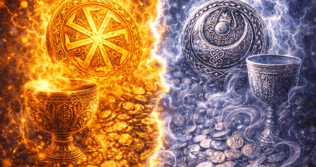 Почему золото притягивает силу, а серебро — дух