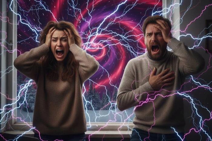 Магнитная буря сегодня началась на Земле. Продлится ли шторм 5, 6 и 7 февраля 2026 года? Обложка © Nano Banana