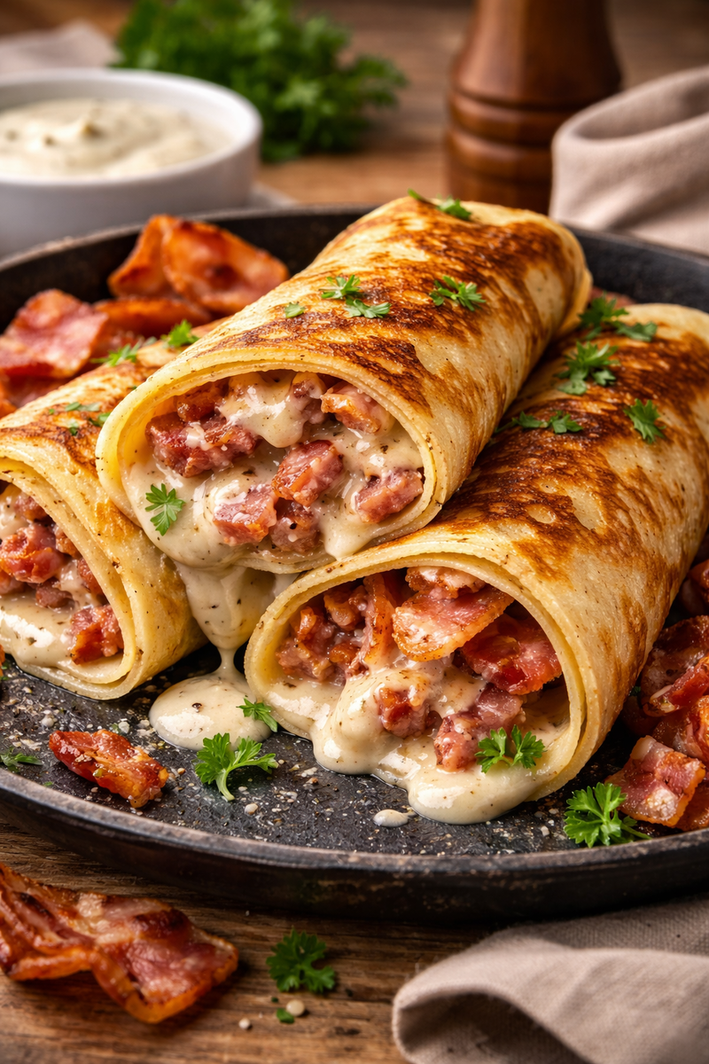 Бекон + сливочный соус