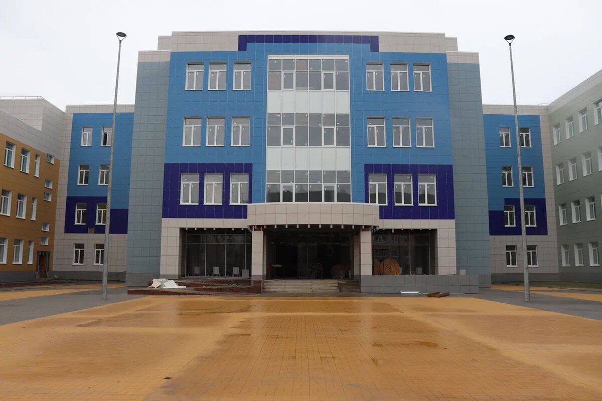    Строящаяся школа в Касимове. Фото: t.me/ivanbahilov