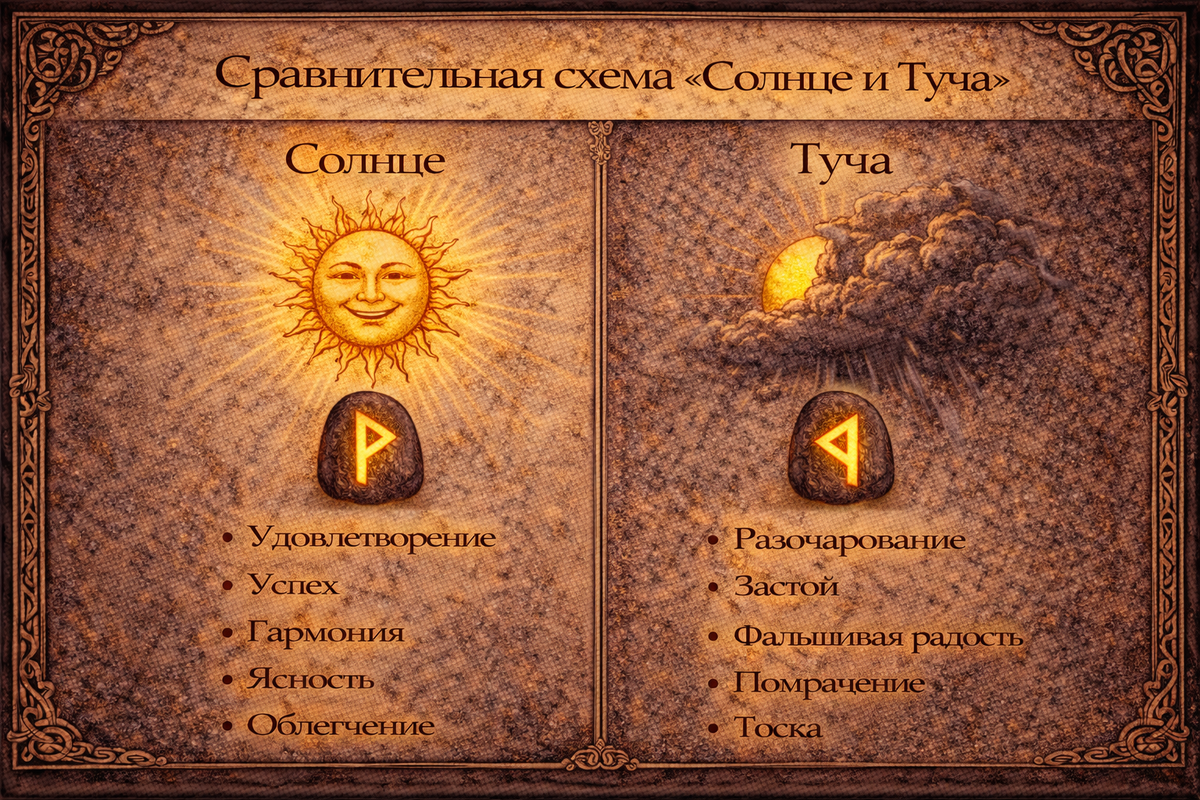 руна вуньо значение - схема прямой и перевернутой руны радости, счастья и гармонии.  📷
