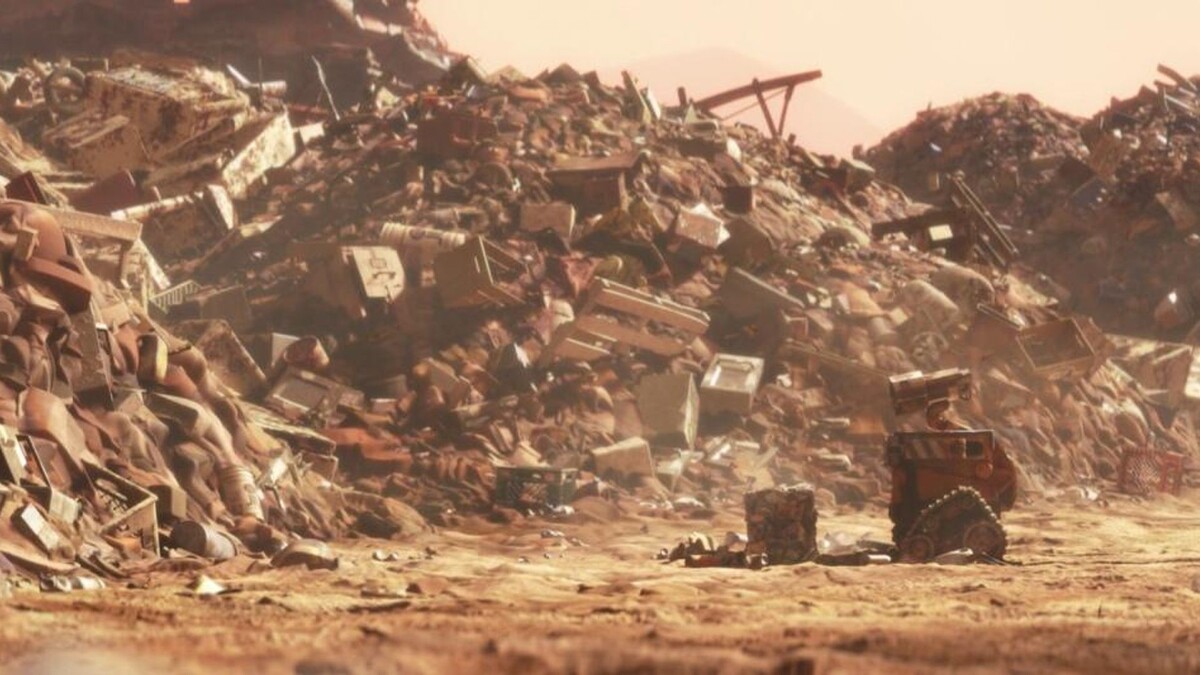    Одинокий робот – единственное разумное существо на Земле