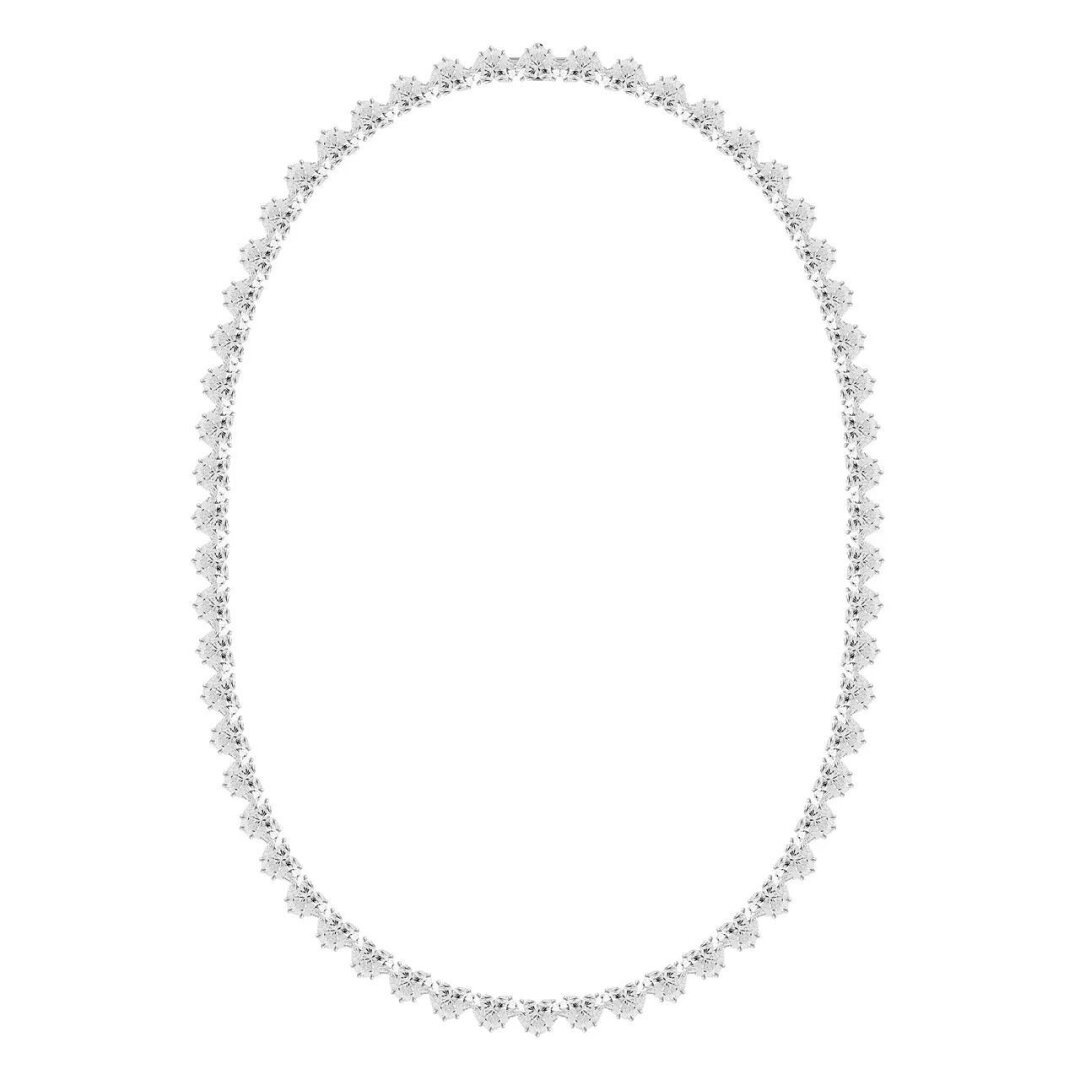    Колье с бриллиантами огранки сердце