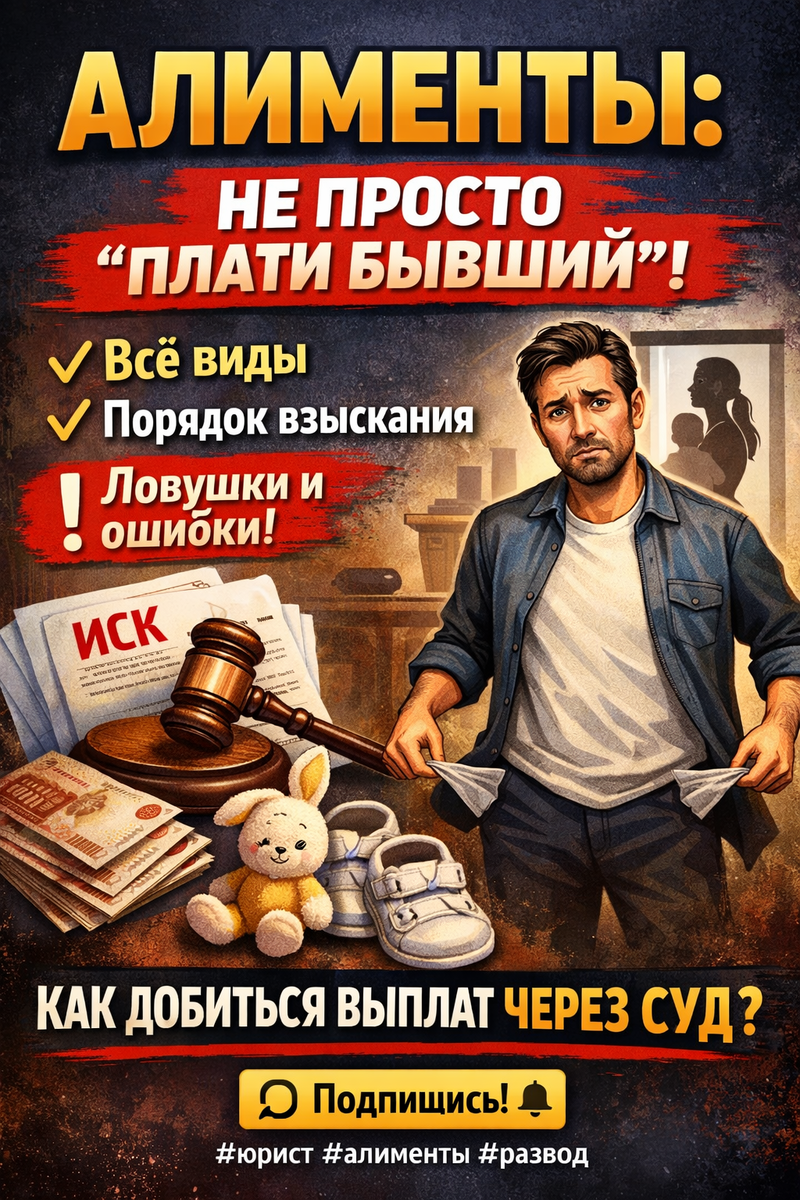 Алименты и порядок взыскания 