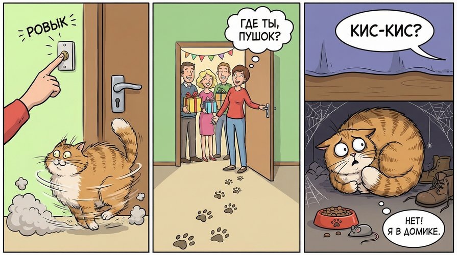 Почему кот боится