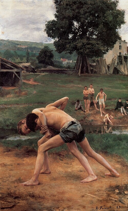 Эмиль Фриан, «Борьба» (1889), Музей Фабра, Монпелье