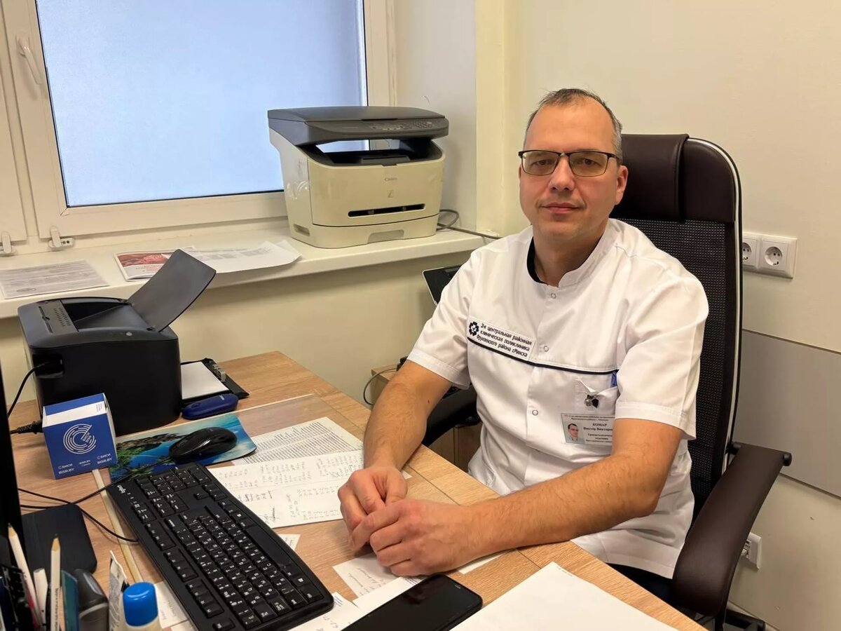 Виктор Комар работает травматологом с 1999 года
© Sputnik / Екатерина Куница