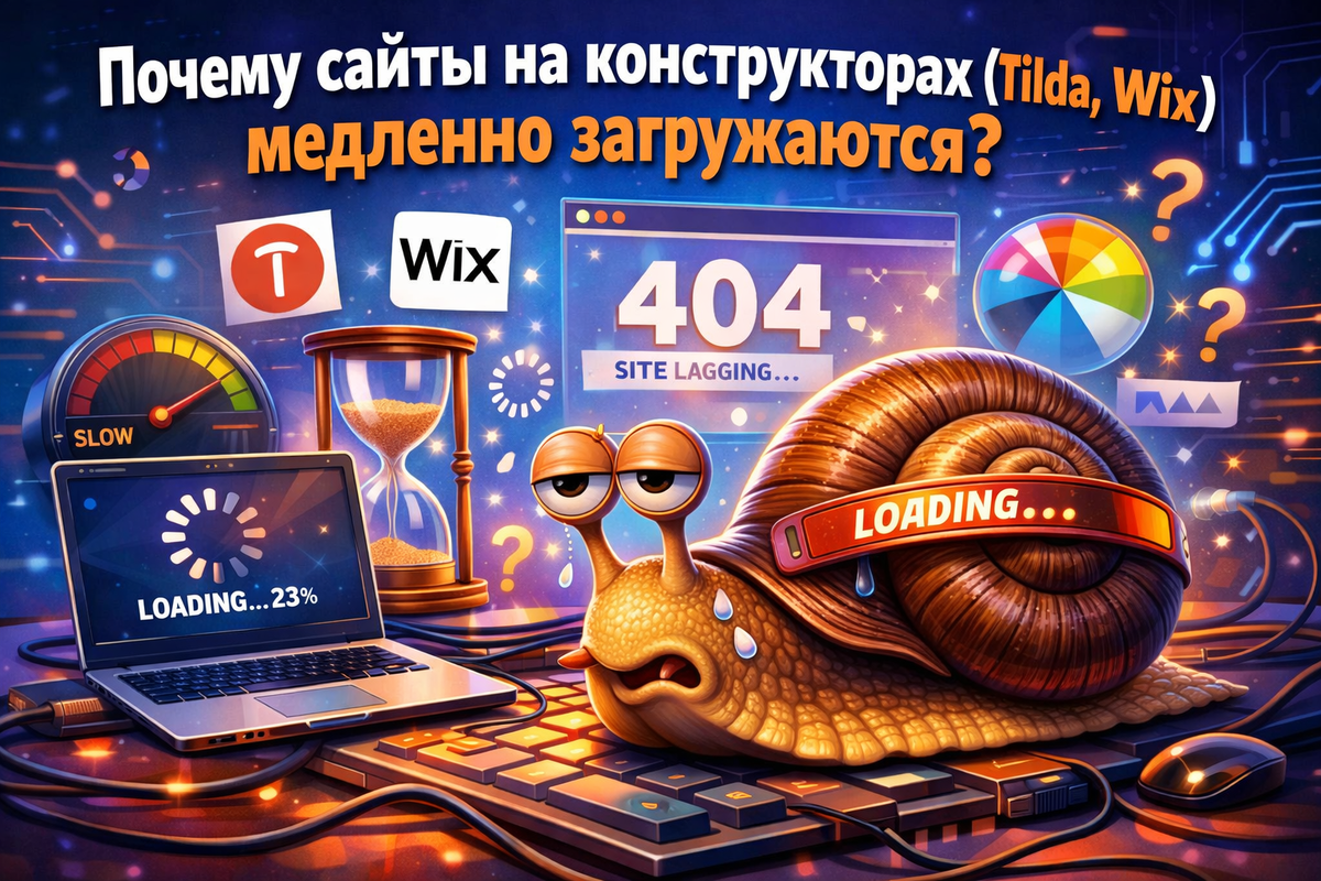 Почему сайты на конструкторах (Tilda, Wix) медленно загружаются