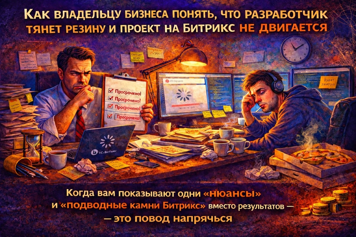 Как владельцу бизнеса понять, что разработчик тянет резину и проект на Битрикс не двигается 