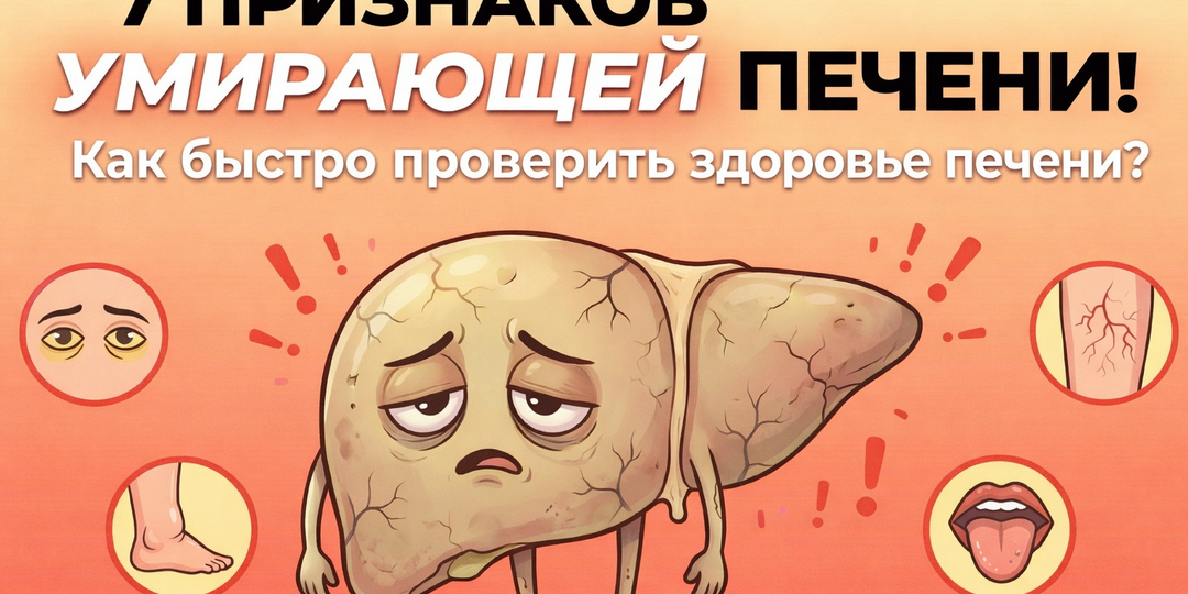 7 главных признаков УМИРАЮЩЕЙ ПЕЧЕНИ! Как быстро проверить здоровье печени?