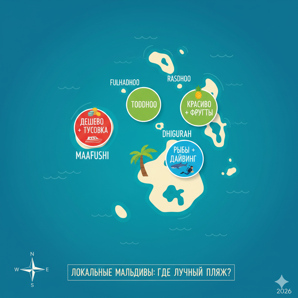 Шпаргалка по локальным островам Мальдив: куда ехать за тусовкой, а куда — за плантациями папайи и тишиной. Сохраняйте, чтобы не перепутать инста-локацию с портовым доком
