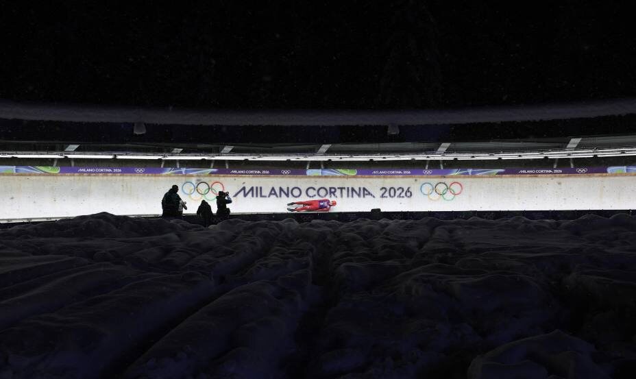   Санно-бобслейная трасса комплекса в Кортина д’Ампеццо примет соревнования Олимпиады-2026. Фото: Reuters
