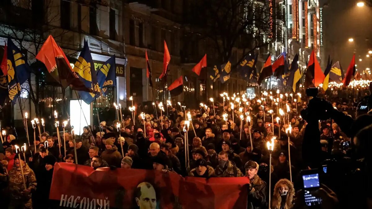    Шествие украинских националистов. © Википедия