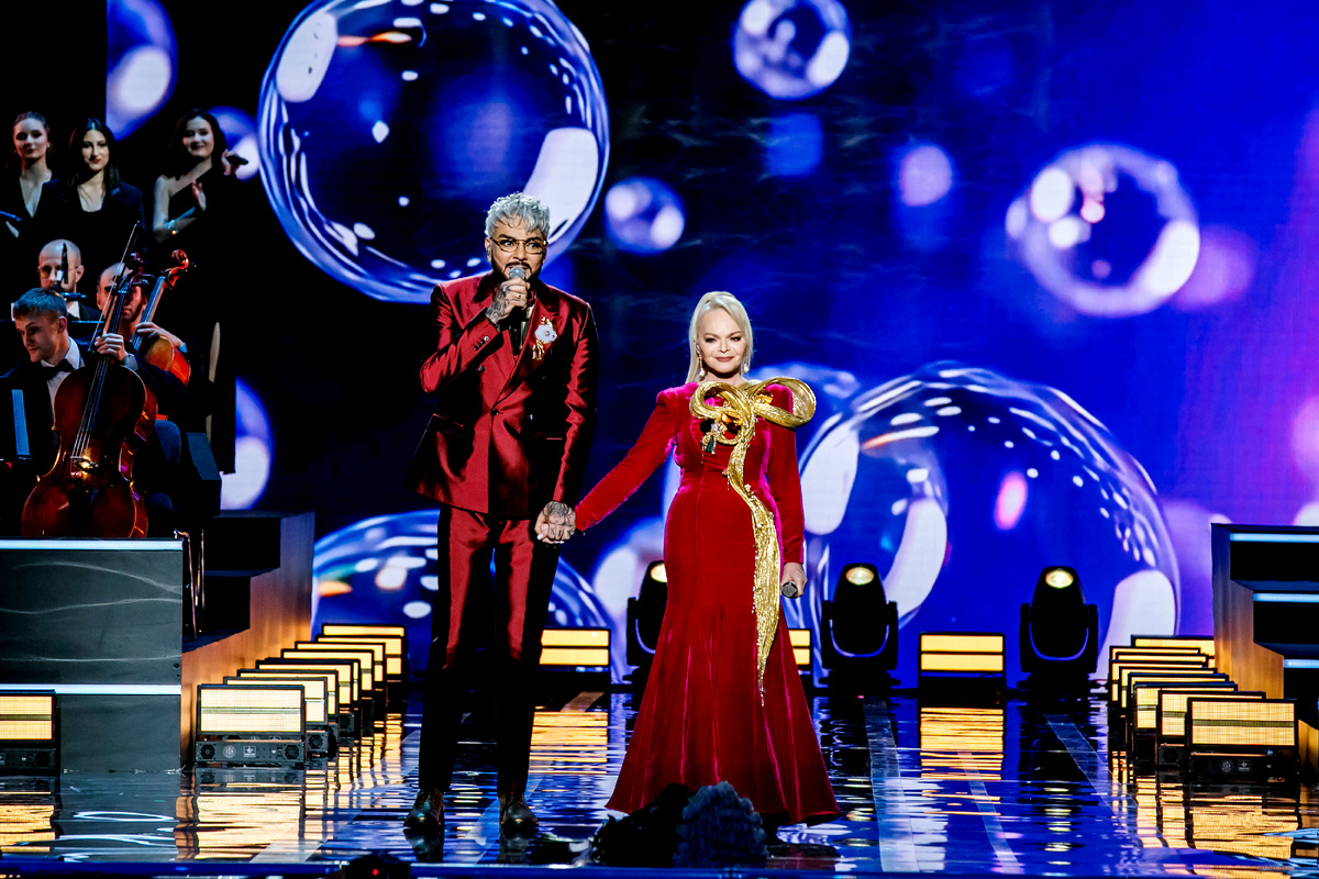 С Филиппом Киркоровым на юбилейном концерте. Фото из архива "7 секретов"