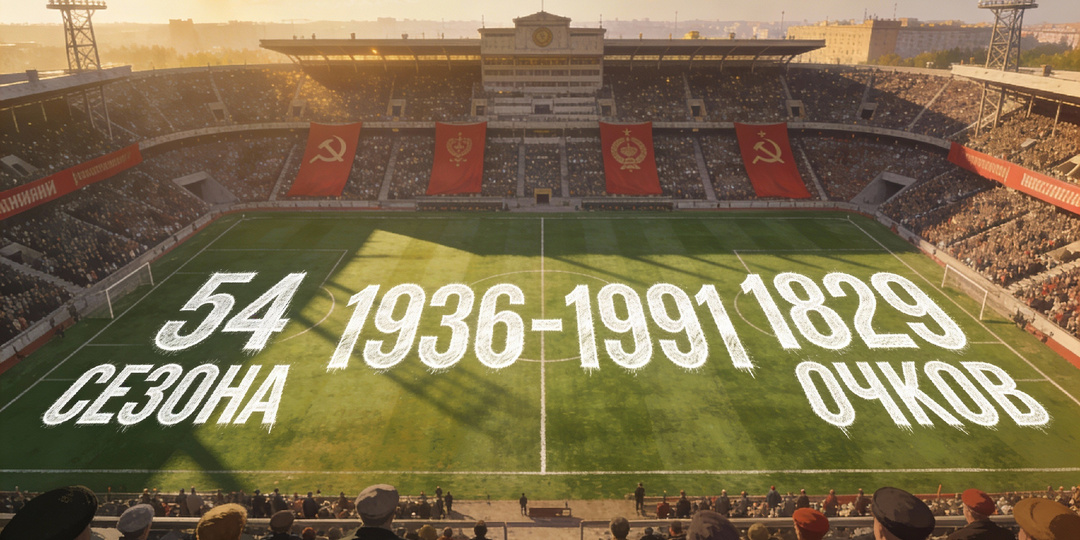 Чемпионат СССР за все времена: очки всех клубов за всю историю