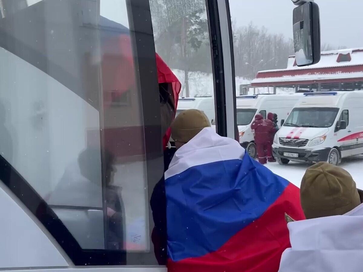    Вернувшиеся из плена российские военнослужащие | © Министерство обороны РФ