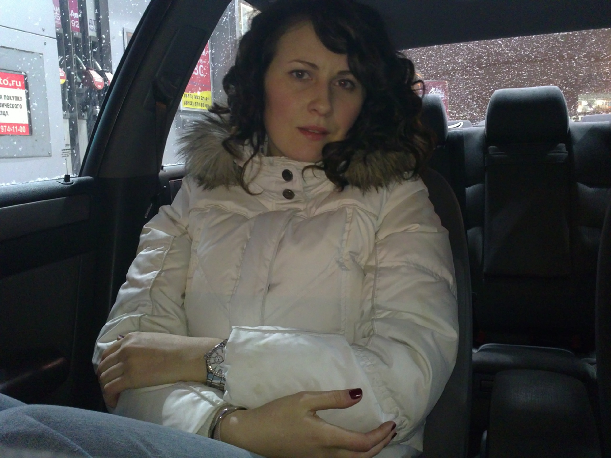 Это на пути в Финляндию. Один Новый год мы отмечали втроем там -я, мама и отчим. 