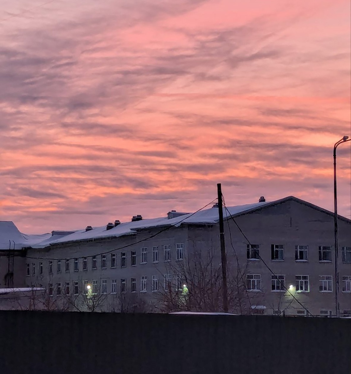 Закат в Алапаевске.