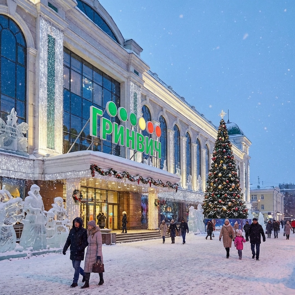 Тёплые шапки, люди, которые хотят сделать вид, что у них всё хорошо. 