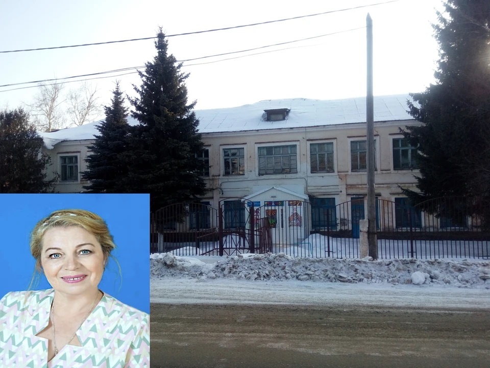 На фото - детский сад, где произошло ЧП, и Людмила Платонова