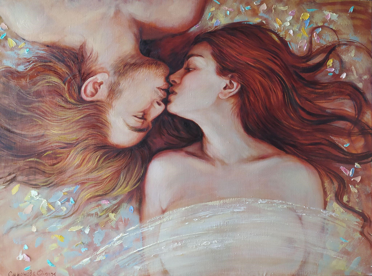 Картина "Attraction", Симанова Ольга, 2021 г. https://baranowart.com/paintings/67-67-1738847854