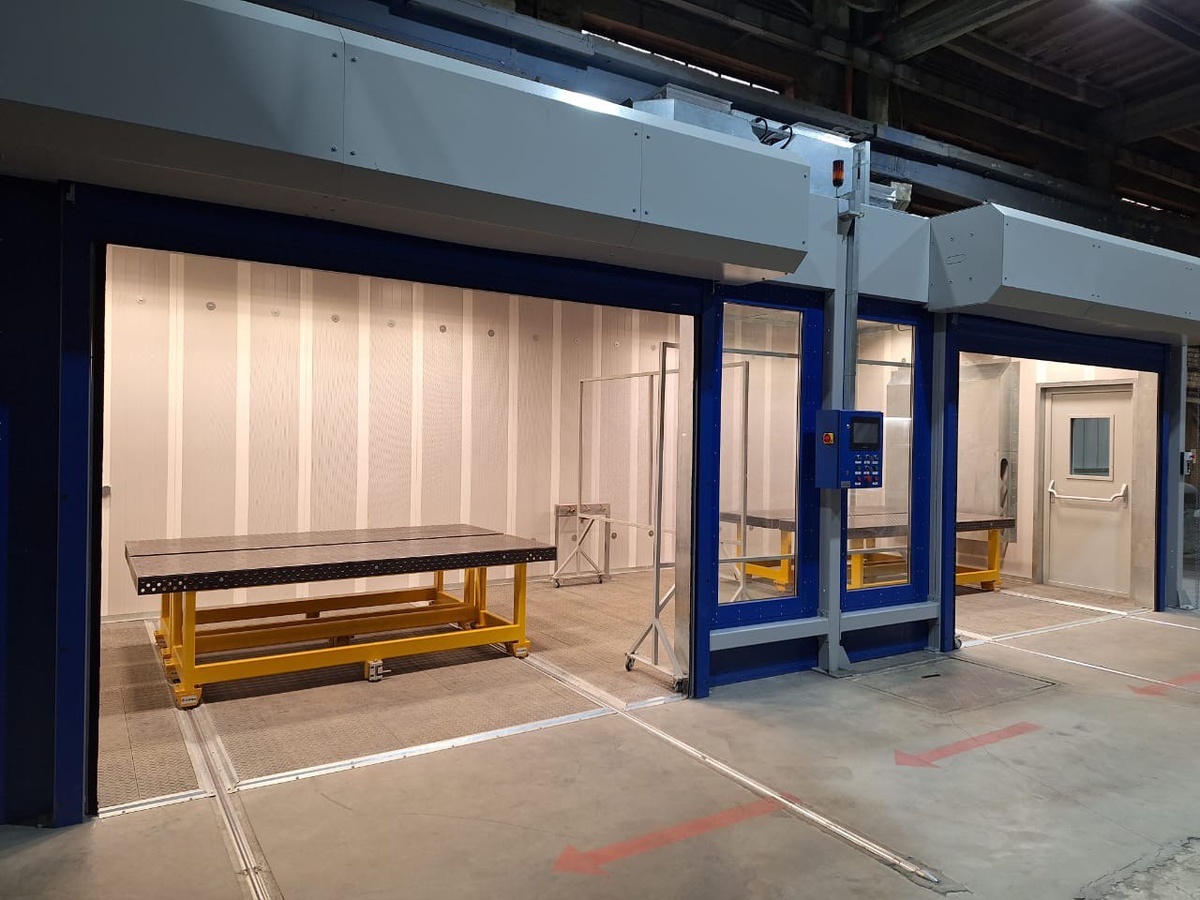 Камеры зачистки металлоконструкций 