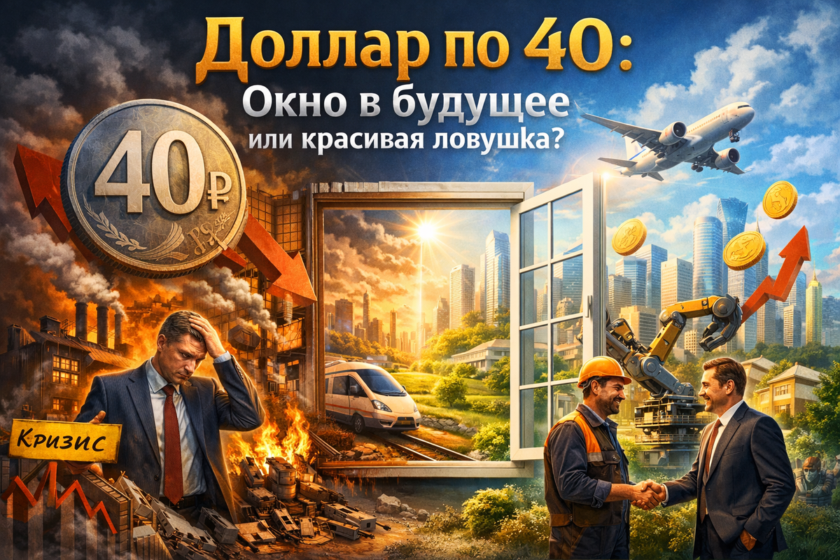 Россия оказалась на пороге уникального сценария: гипотетическое укрепление рубля до 40 рублей за доллар.