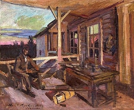 Константин Коровин, «Веранда в Охотино», 1912. Холст, масло. 68 х 83, Вологодская областная картинная галерея