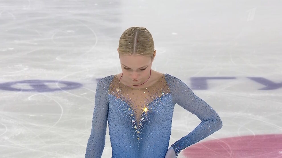    Елена Костылева. Фото: стоп-кадр прямого эфира «Первого канала»