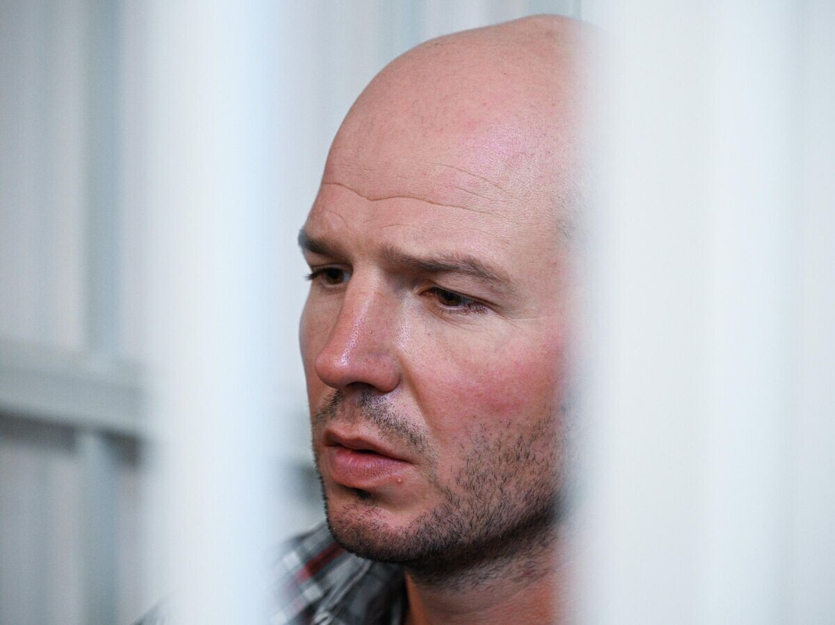    Гражданин Белоруссии Владимир Витиков, бросивший на пол ребенка в аэропорту Шереметьево, в Химкинском городском суде Московской области | © РИА Новости / Алексей Филиппов