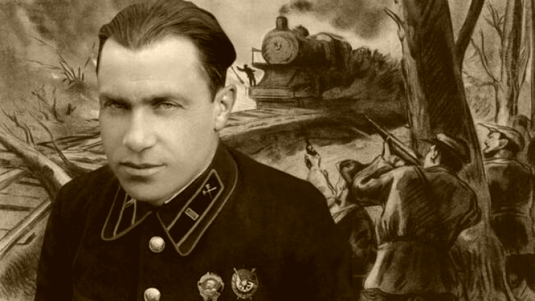 Илья Григорьевич Старинов. Советский военный деятель и педагог. Организатор партизанского движения, разведчик-диверсант, полковник, кандидат технических наук, профессор. За время Великой Отечественной войны под руководством Ильи Старинова было организовано 256 подрывов мостов и пущено под откос более 12 тысяч эшелонов противника.