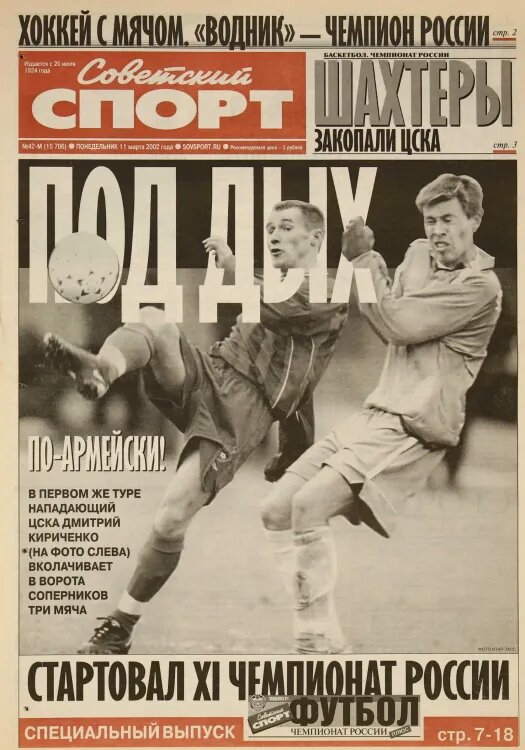    Инфографика «Советского спорта»