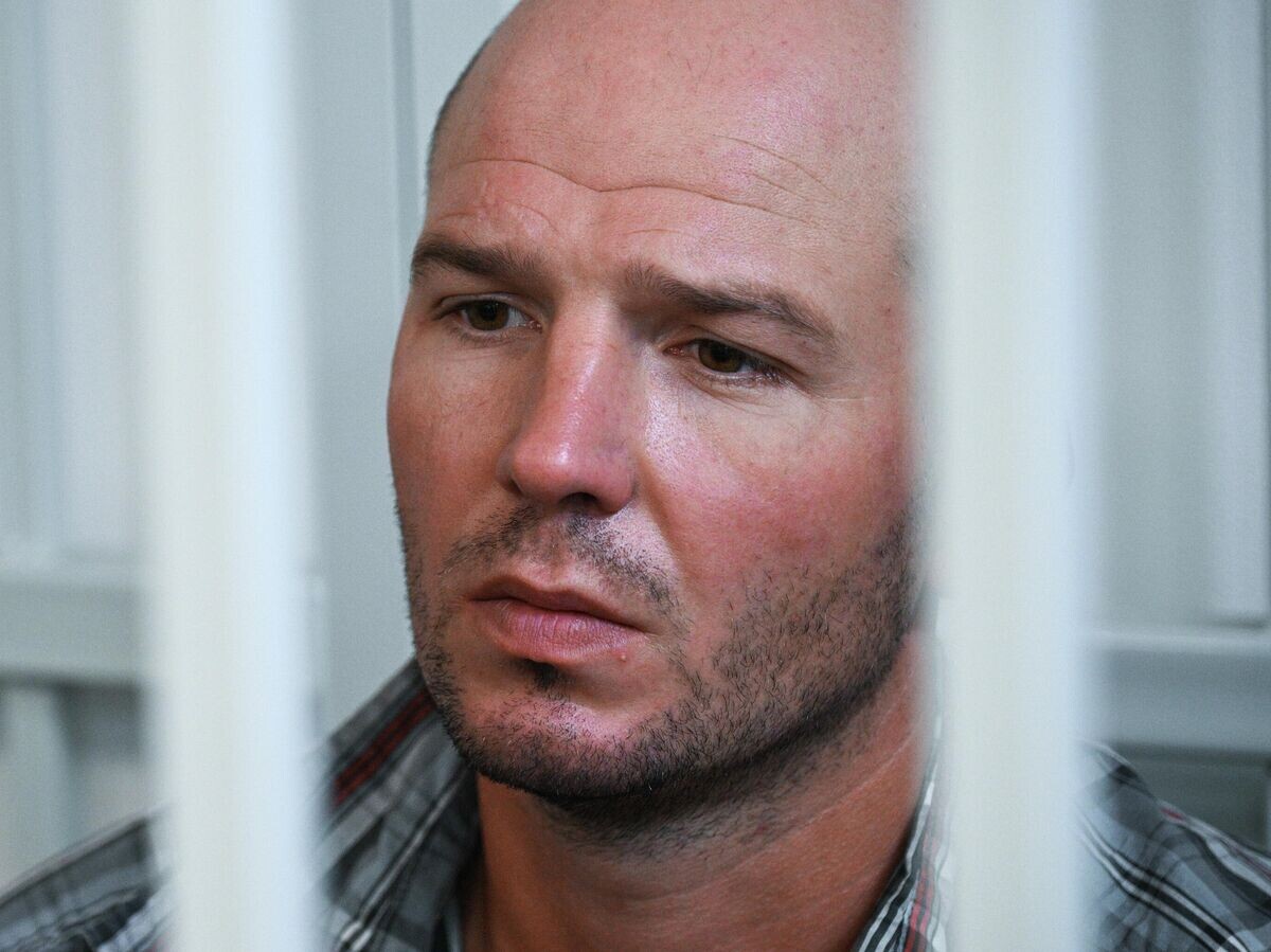    Гражданин Белоруссии Владимир Витиков, бросивший на пол ребенка в аэропорту Шереметьево, в Химкинском городском суде Московской области | © РИА Новости / Алексей Филиппов