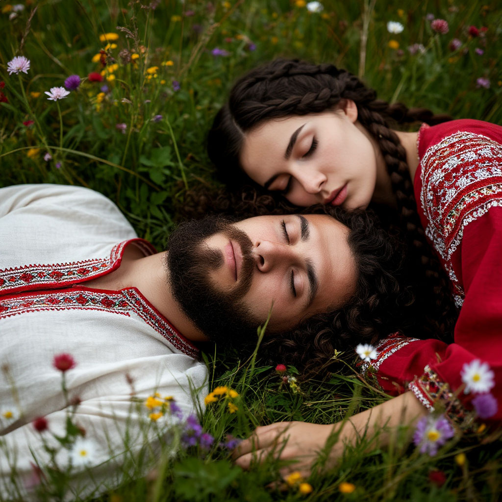 Малуша и Ведагор (изображение создано нейросетью)