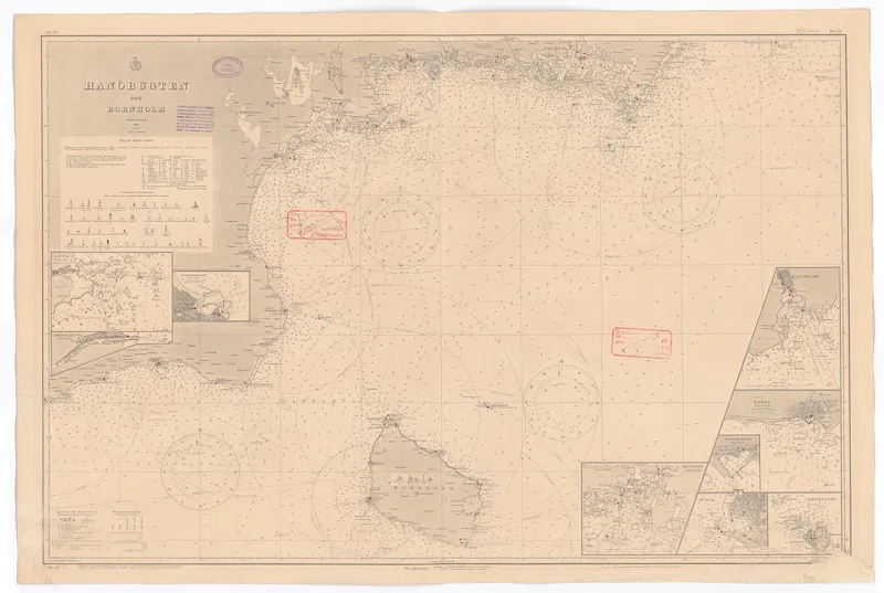 Залив Хане и Борнхольм, 1884 год. Sjöhistoriska museet. Общественное достояние. 