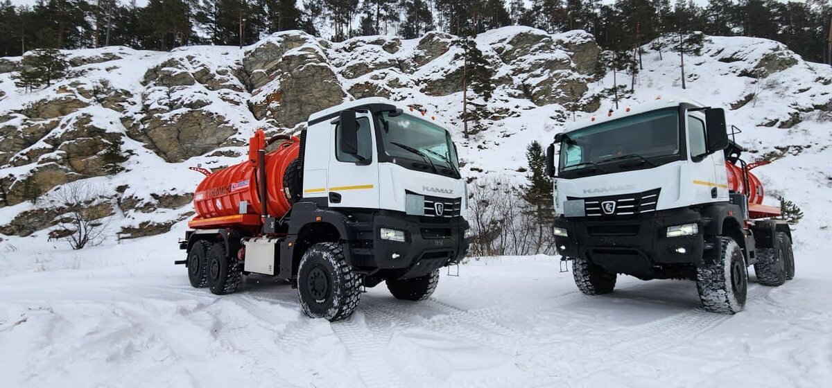   Вакуумные нефтепромысловые агрегаты на базе шасси КАМАЗ-65959