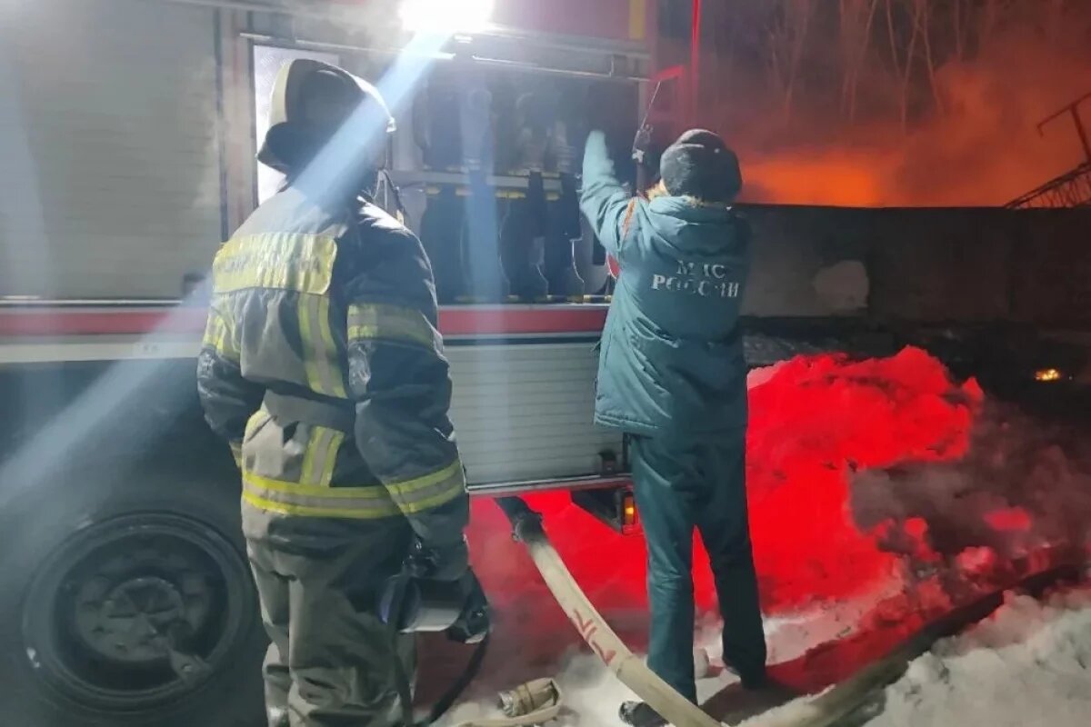    В Мичуринске полностью потушили пожар на ж/д станции Кочетовка