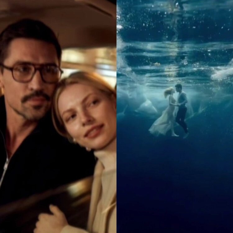 Кадры из клипа Димы Билана с ИИ-певицей Сашей Комович