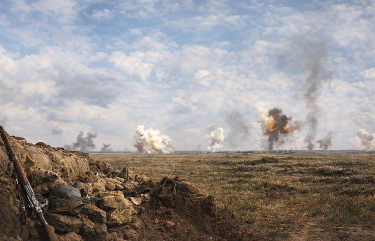 Линия фронта вокруг Эны, Франция, 1914 год