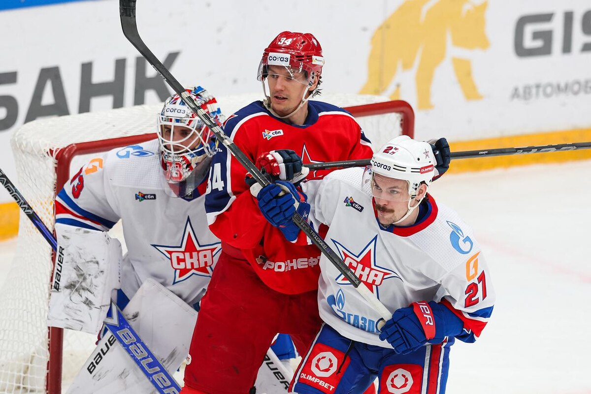    ХК СКА в матче КХЛ Фото: соцсети ХК ЦСКА