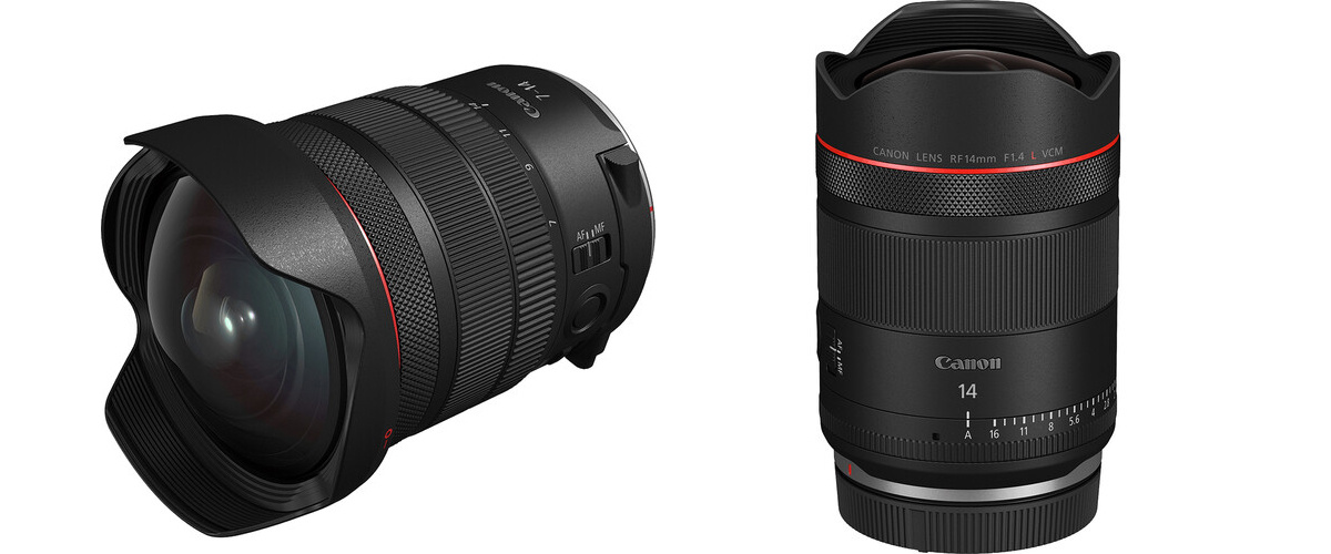 Canon RF 7-14mm F/2.8-3.5L FishEye STM и 14mm F/1.4L VCM