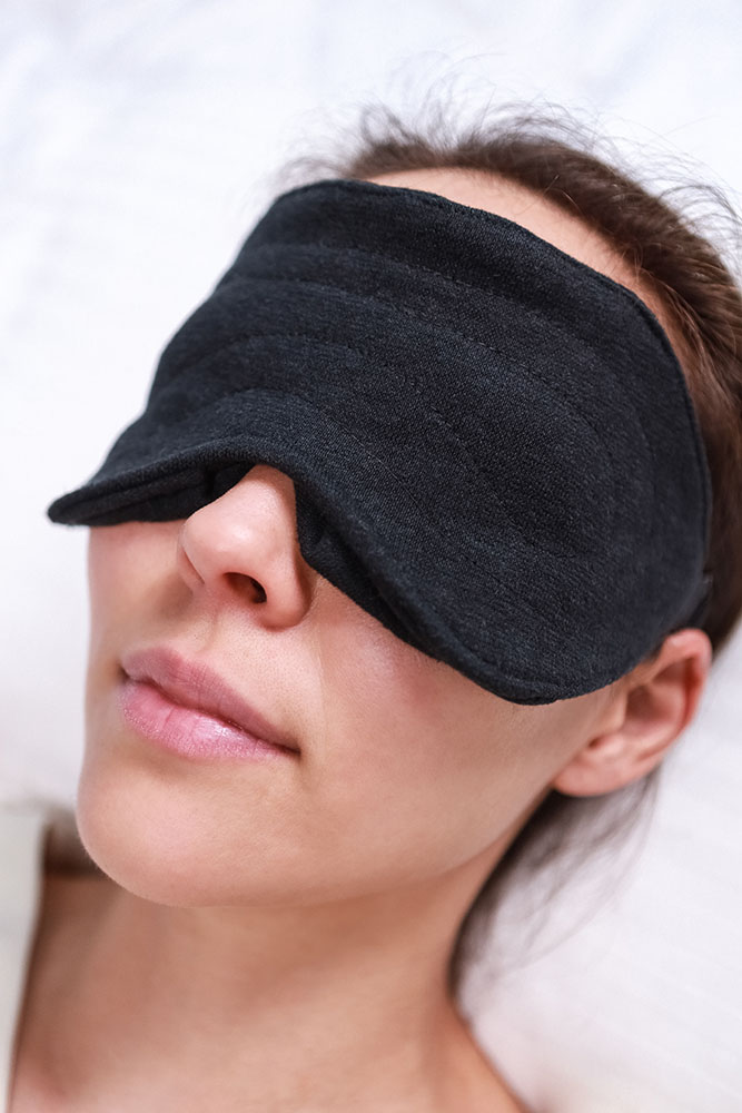 Маска для сна женская черная Uzor Wear