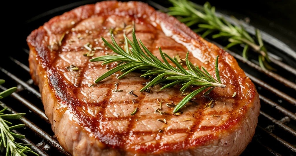 Стейк из свинины с розмарином за 15 минут — сочно, ароматно, как в ресторане